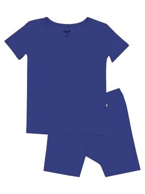 Kyte BABY Deep Blue Short Sleeve Kids Pajama Set